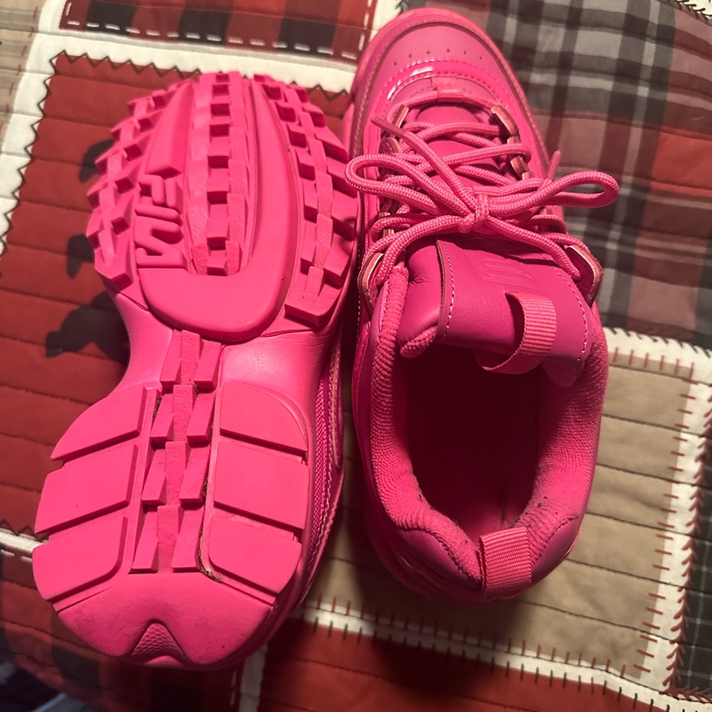 Hot pink fila size 7 - Picture 3 of 4